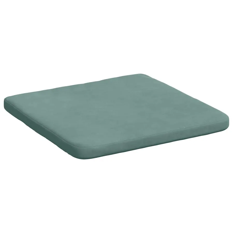 Coussins de siège 4 pcs Vert Mer 40 x 40 x 3 cm Velours - 5
