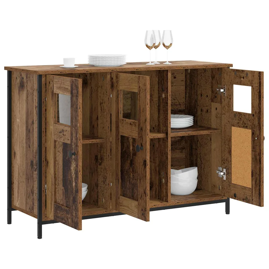 Buffet Bois ancien 100 x 35 x 70 cm Bois d'ingénierie - 2