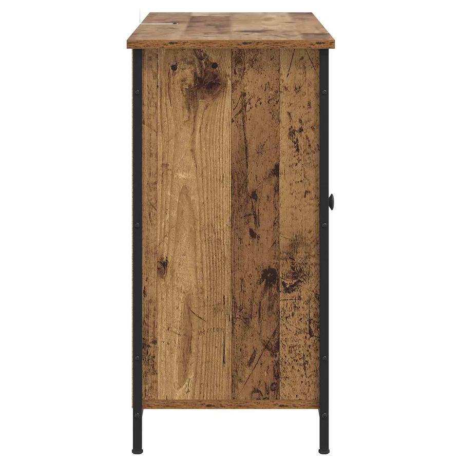 Buffet Bois ancien 100 x 35 x 70 cm Bois d'ingénierie - 3