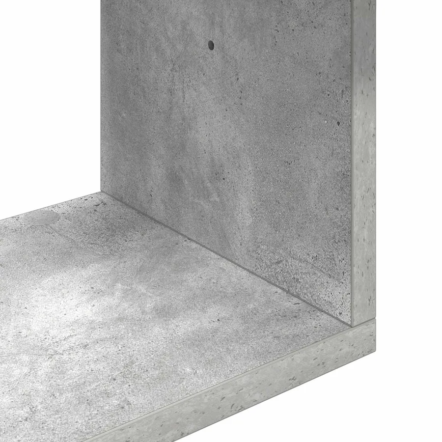 Étagère Murale Montage mural Gris béton 95 x 20 x 69,5 cm - 6
