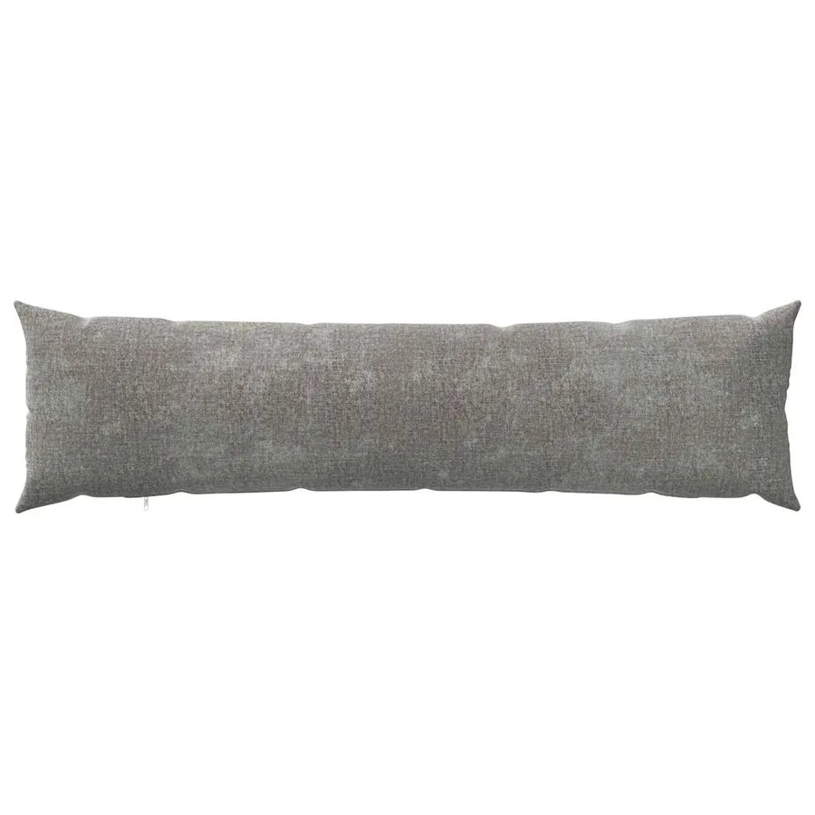 Housse de coussin 2 pcs HEERLEN Gris foncé 40 x 145 cm - 2