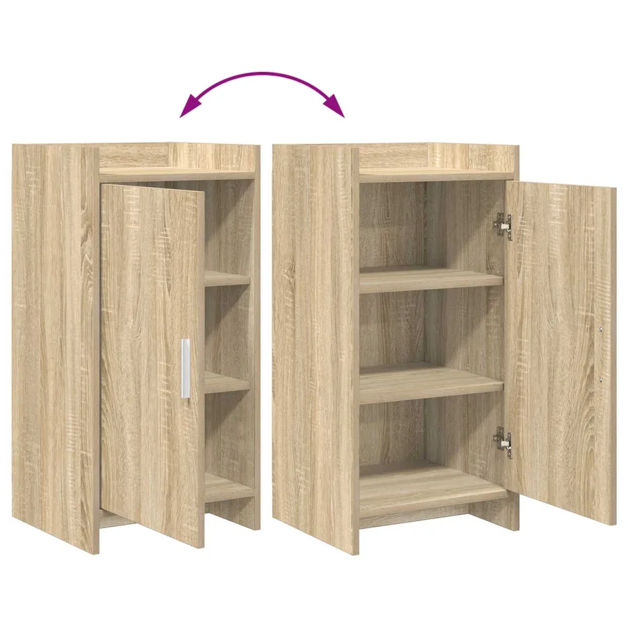 Buffet Chêne Sonoma 40 x 36 x 80 cm Bois d'ingénierie - 9