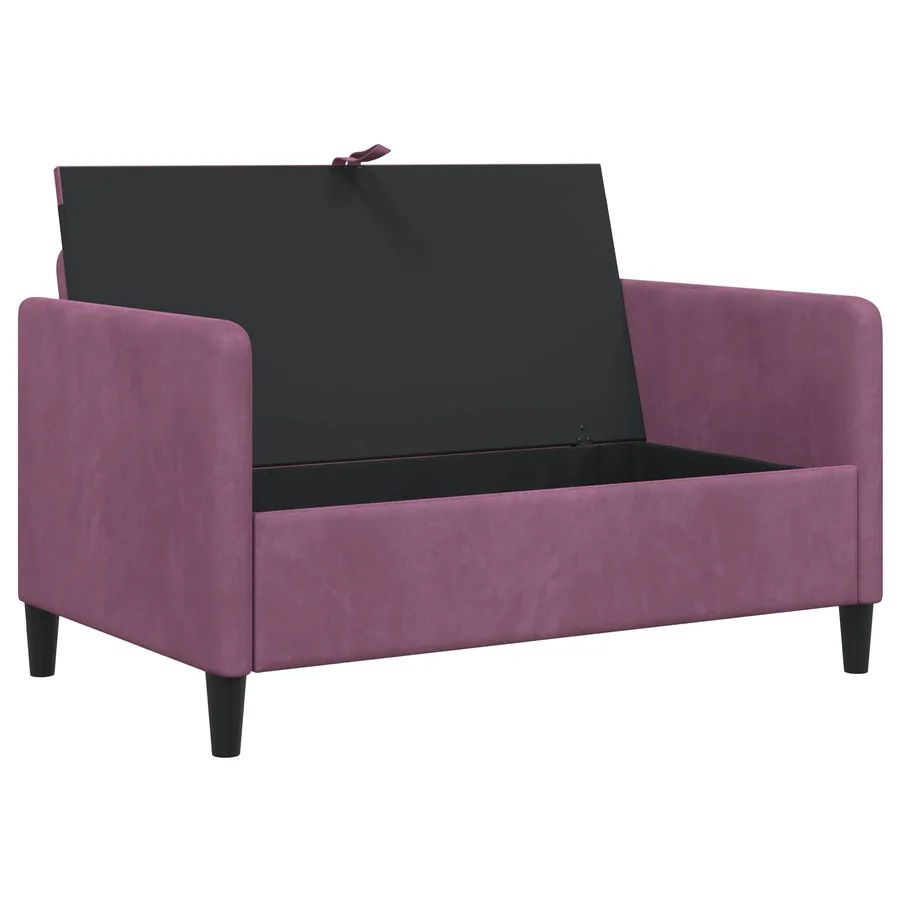 Sofa avec rangement Pourpre 122 x 78 x 87 cm Polyester - 4