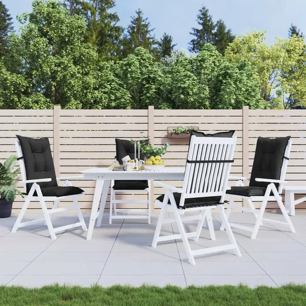 Ensemble de coussins de chaise à dossier haut 4 pcs