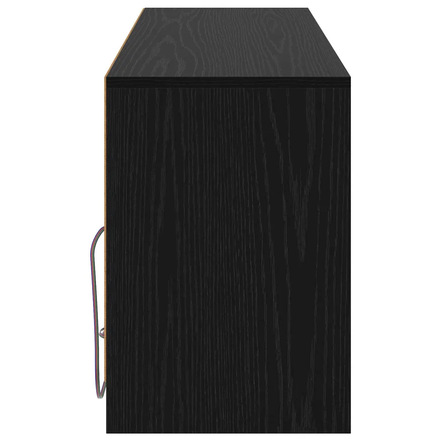 Meuble TV 100 x 34 x 50 cm Chêne noir Bois d'ingénierie - 3