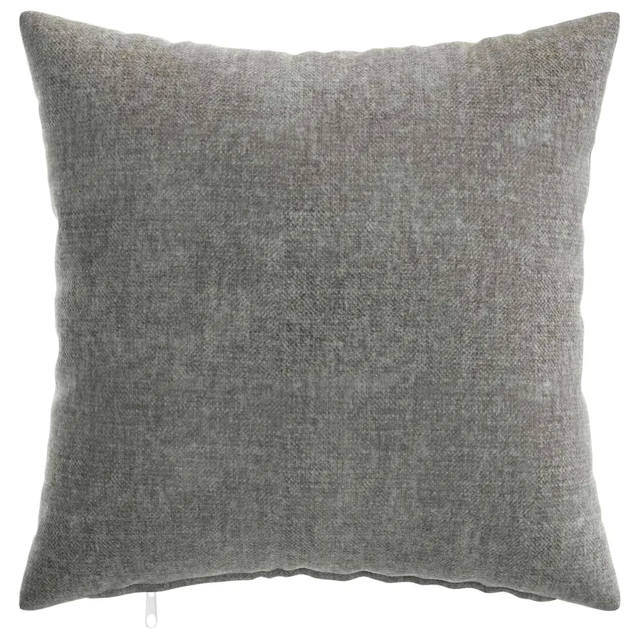 Housse de coussin 6 pcs HEERLEN Gris foncé 40 x 40 cm - 2