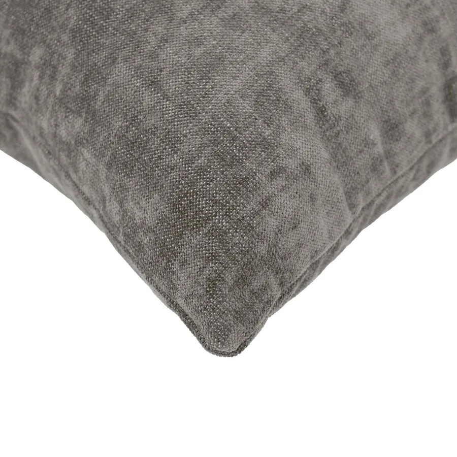 Housse de coussin 6 pcs HEERLEN Gris foncé 40 x 40 cm - 4