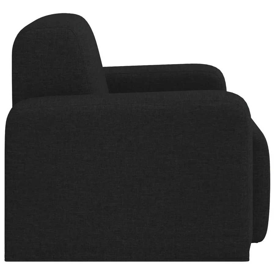 Fauteuil Noir Tissu - 4