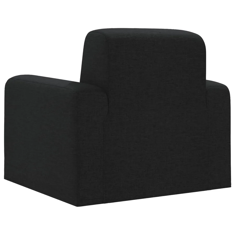 Fauteuil Noir Tissu - 5