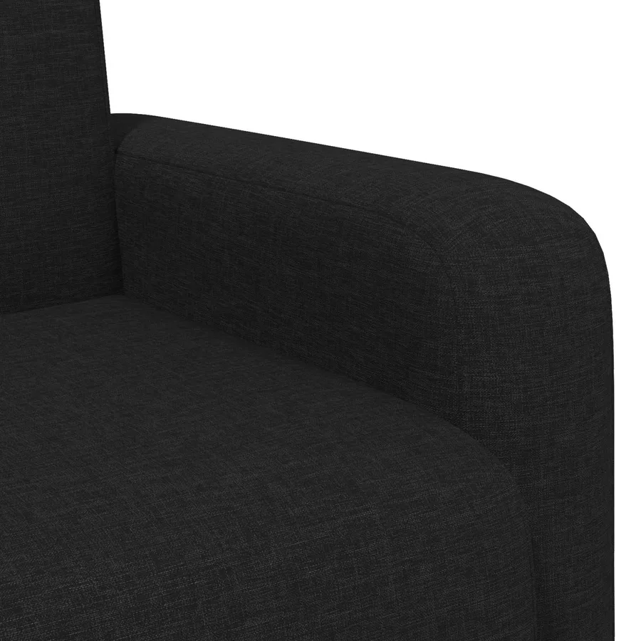 Fauteuil Noir Tissu - 6