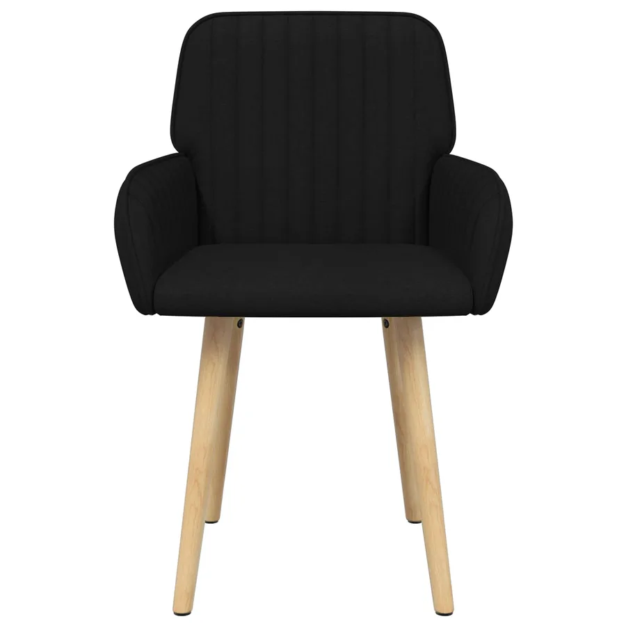 Chaises de salle à manger 4 pcs Tissu Noir 56,5 x 50 x 87,5 cm - 3