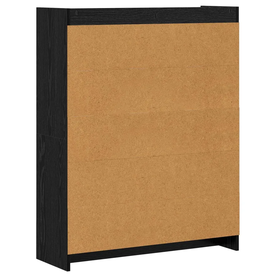 Bibliothèque Chêne noir 87,5 x 30 x 111 cm Bois d'ingénierie - 6