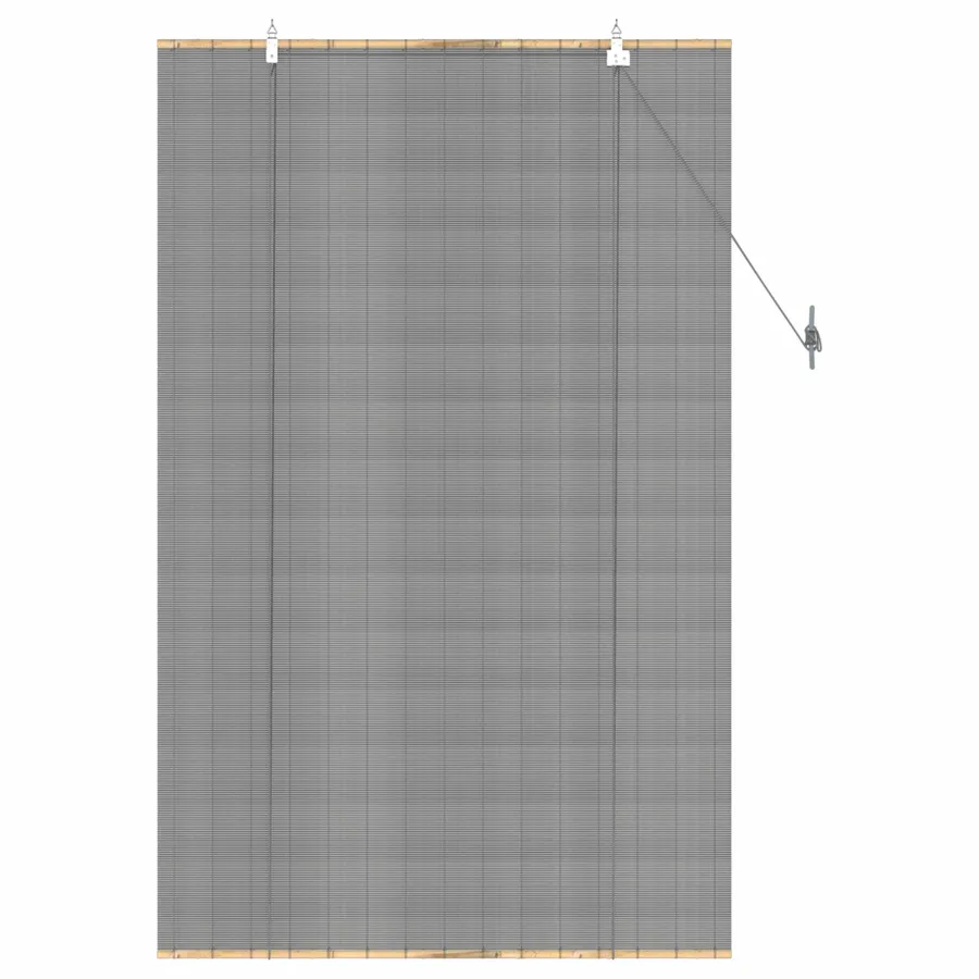 Store enrouleur Gris 100 x 160 cm Bambou - 3