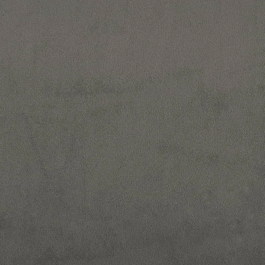 Cadre de lit sans matelas gris foncé velours - 11