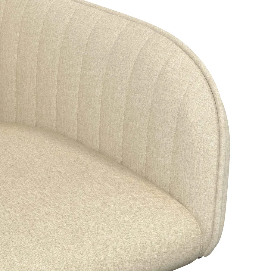 Chaises de salle à manger 6 pcs Tissu Crème 56,5 x 50 x 87,5 cm - 6