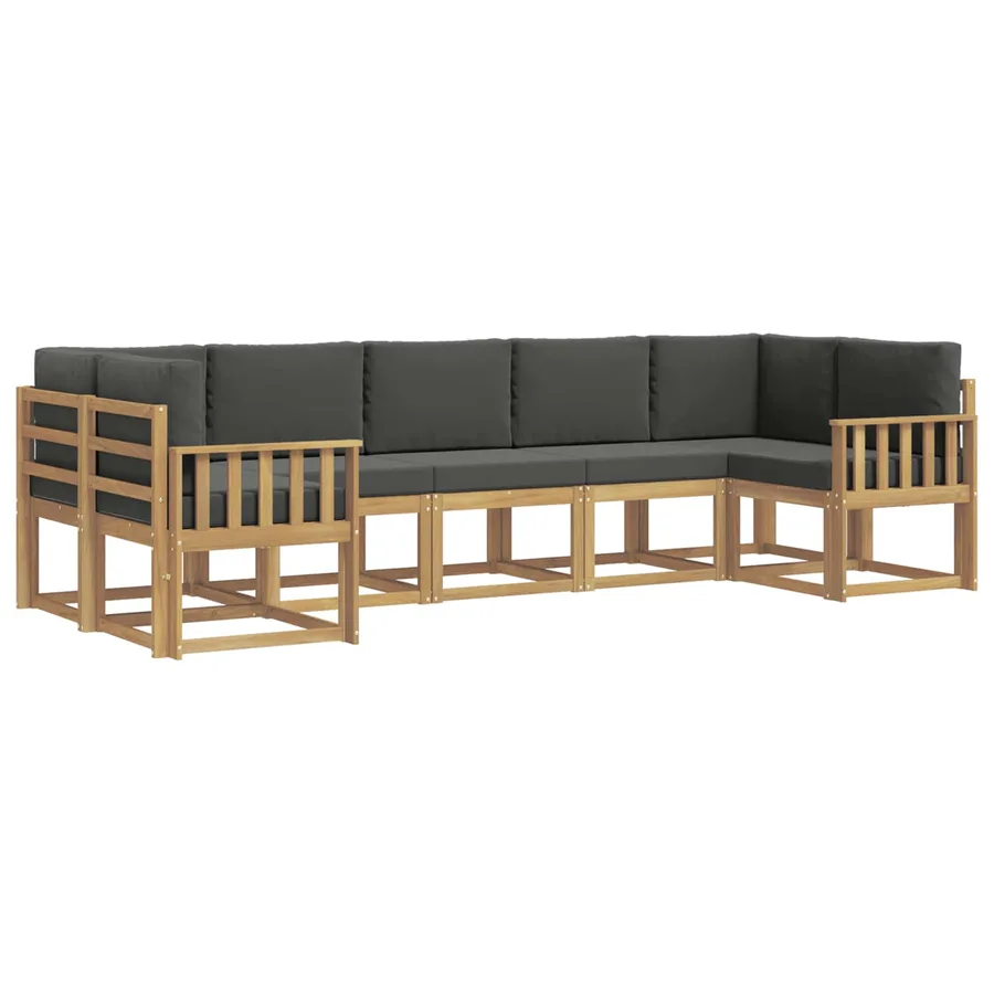 Ensemble de canapés d'extérieur 7 pc Blanc et anthracite - 2
