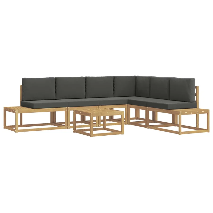 Ensemble de canapés d'extérieur 5 Pièce Blanc et anthracite - 2