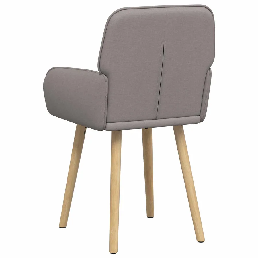 Chaises de salle à manger 2 pcs Tissu Taupe 56,5 x 50 x 87,5 cm - 4