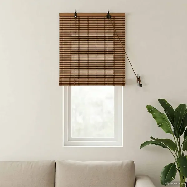 Store enrouleur Marron 50 x 160 cm Bambou
