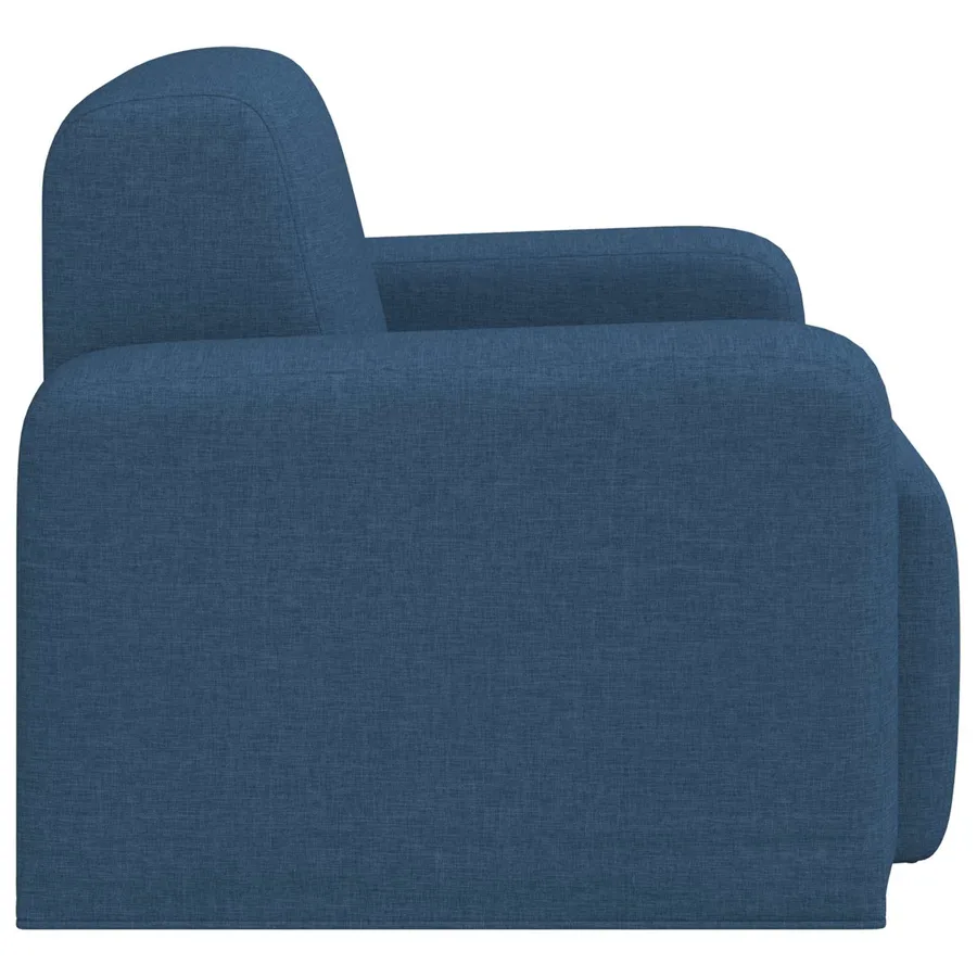 Fauteuil Bleu Tissu - 4
