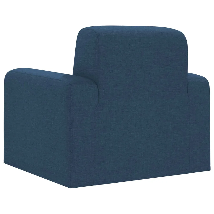 Fauteuil Bleu Tissu - 5