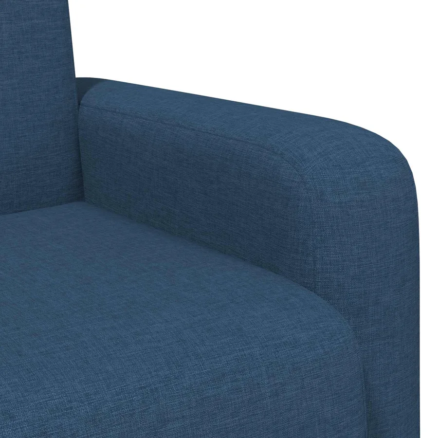 Fauteuil Bleu Tissu - 6