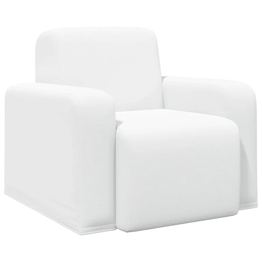 Fauteuil Blanc Tissu - 2