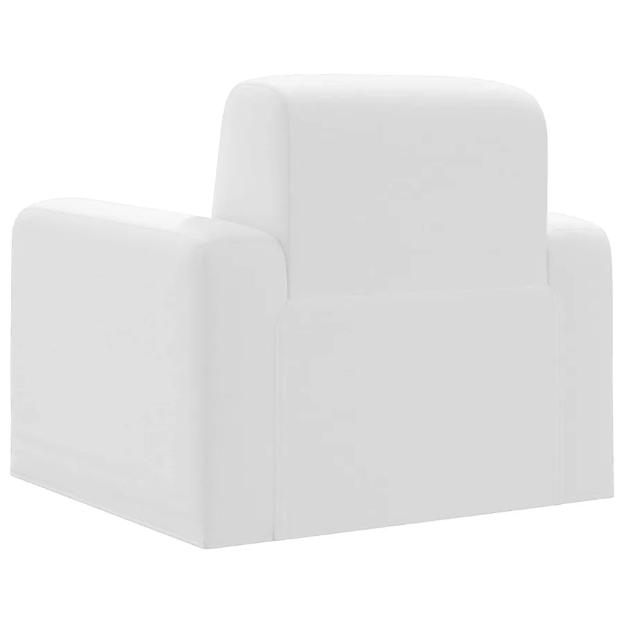 Fauteuil Blanc Tissu - 5