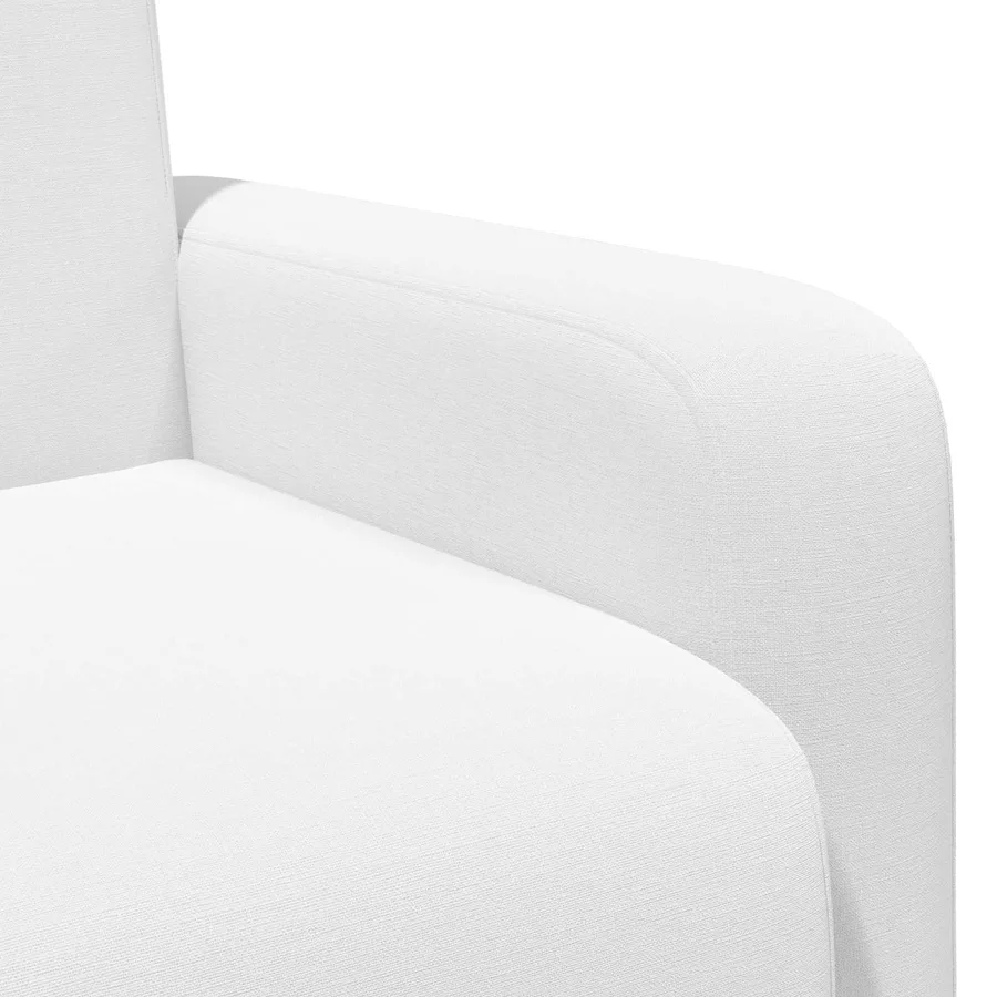Fauteuil Blanc Tissu - 6