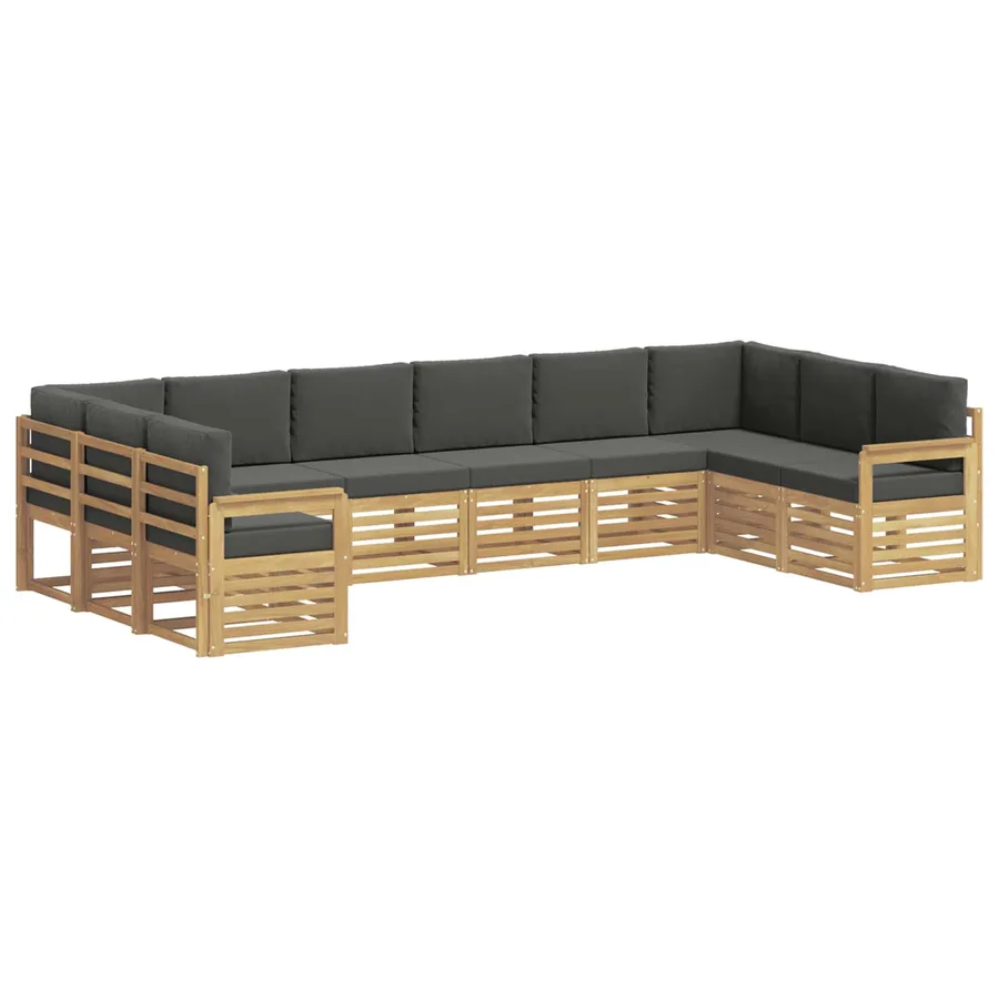Ensemble de canapés d'extérieur 7 pcs Blanc et Anthracite - 2