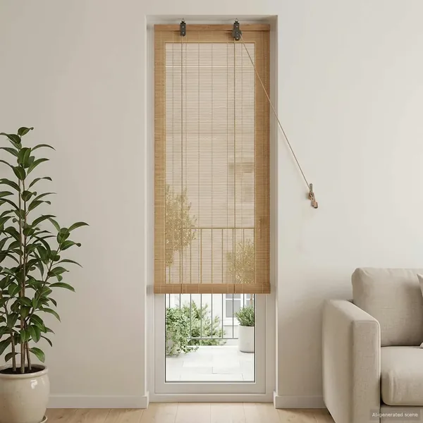 Store enrouleur Marron 40 x 220 cm Bambou