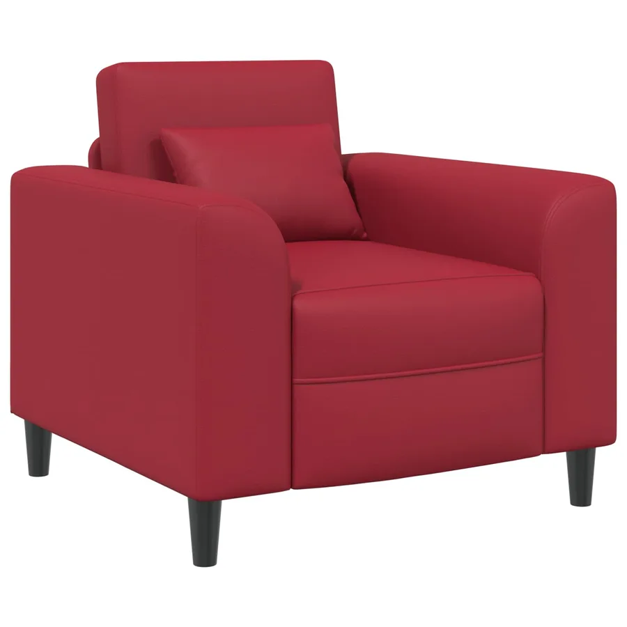 Fauteuil Bordeaux Simili cuir - 2