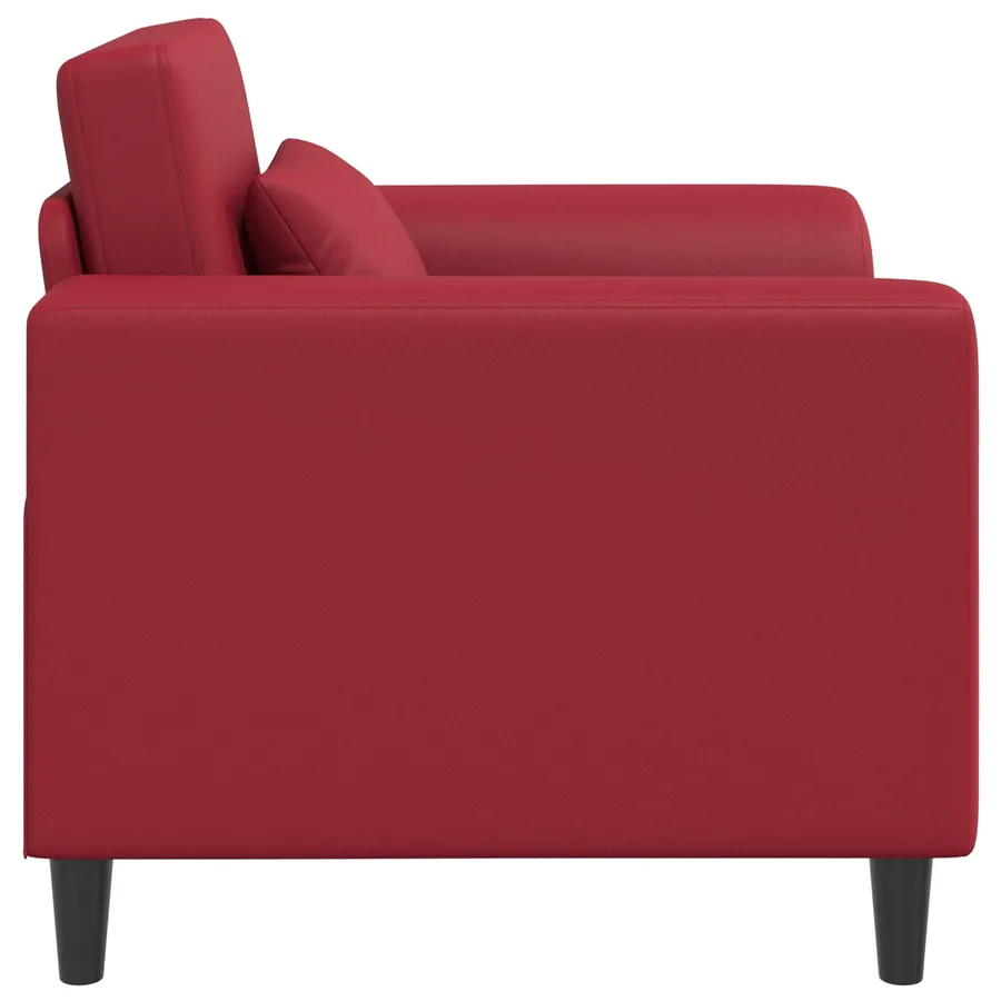 Fauteuil Bordeaux Simili cuir - 4