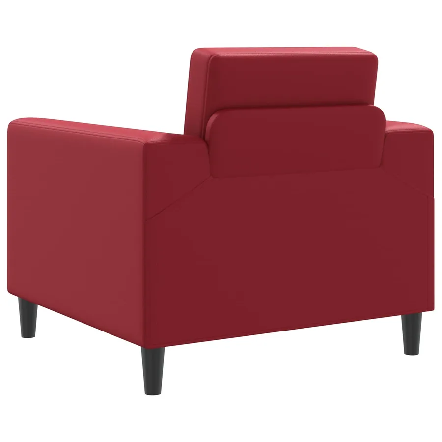 Fauteuil Bordeaux Simili cuir - 5