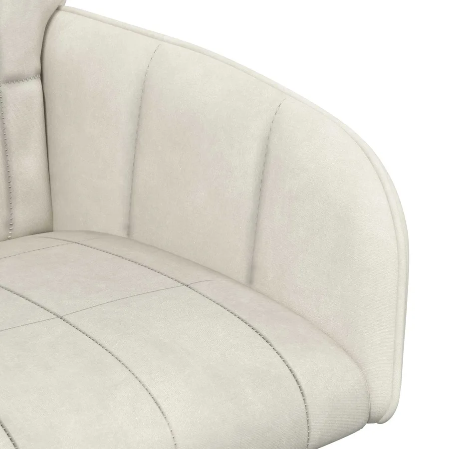 Chaises de salle à manger 6 pcs Velours Crème 57 x 50 x 85 cm - 6