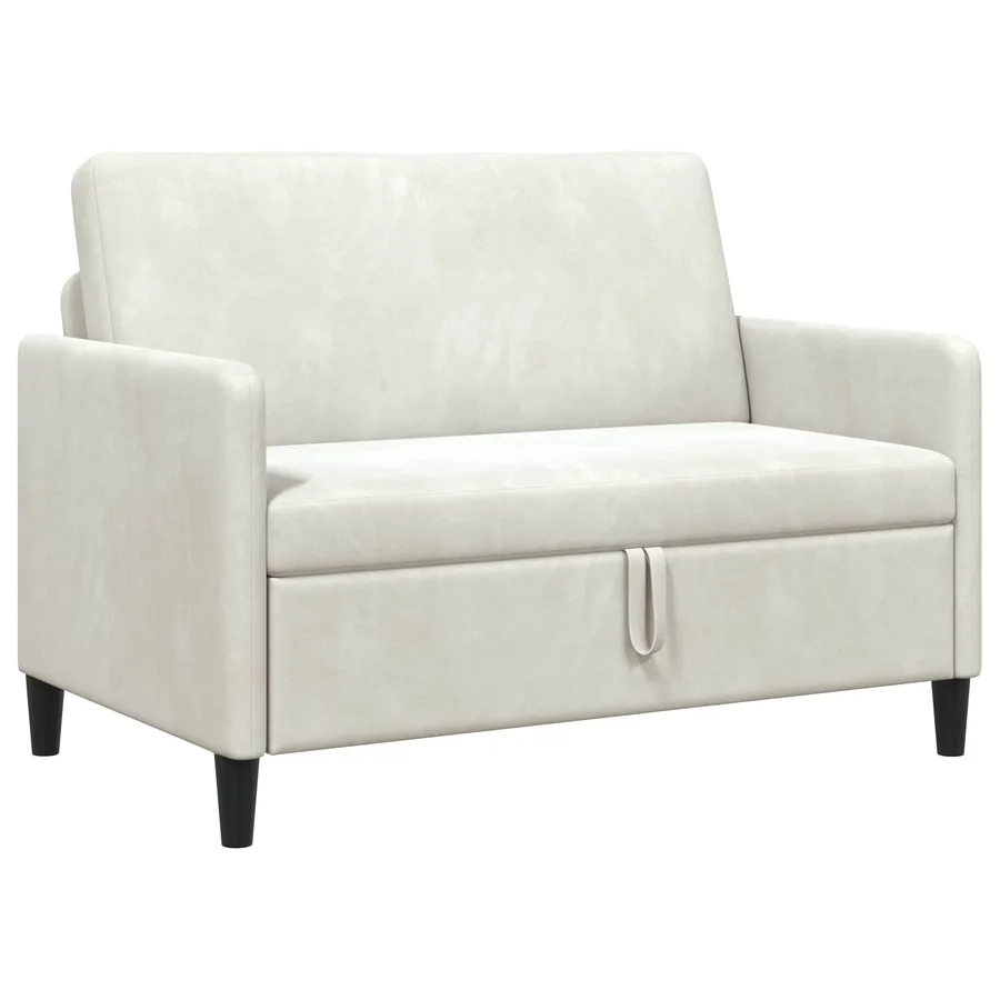Sofa avec rangement Crème 122 x 78 x 87 cm Polyester - 2