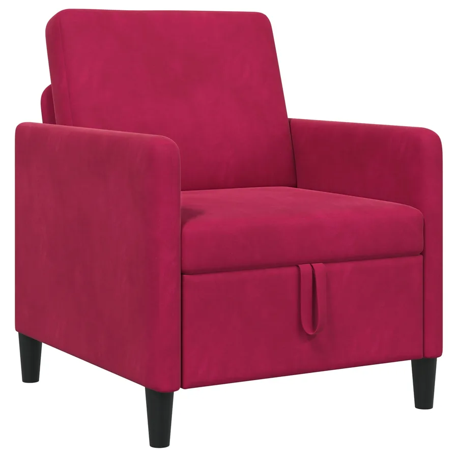 Sofa avec rangement Bordeaux 72 x 78 x 87 cm Polyester - 2