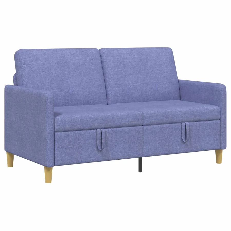 Sofa avec rangement Bleu denim 152 x 78 x 87 cm Polyester - 2