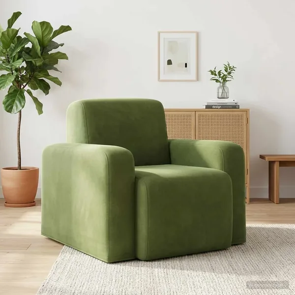 Fauteuil Vert clair Velours