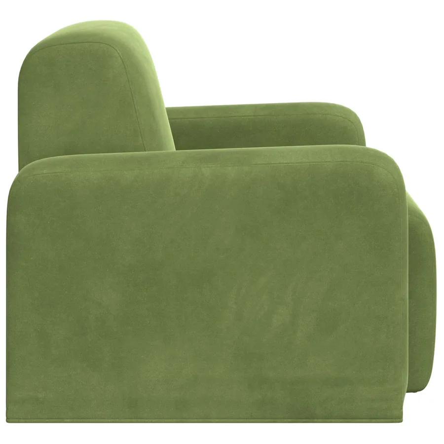 Fauteuil Vert clair Velours - 4