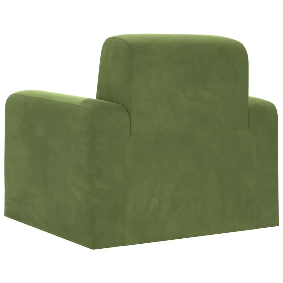 Fauteuil Vert clair Velours - 5