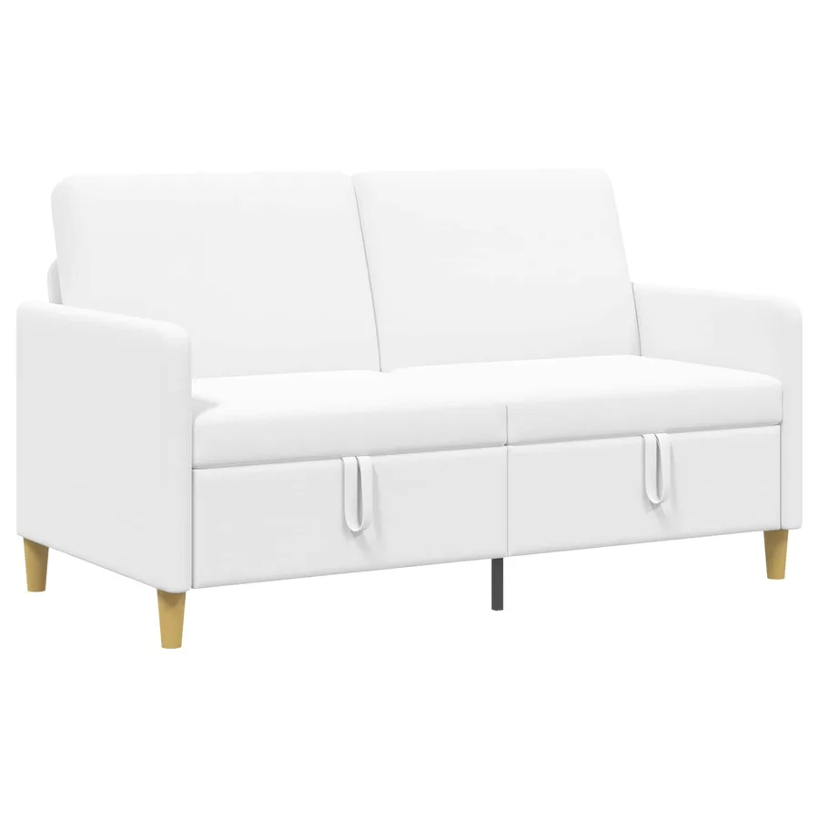 Sofa avec rangement Blanc 152 x 78 x 87 cm Polyester - 2