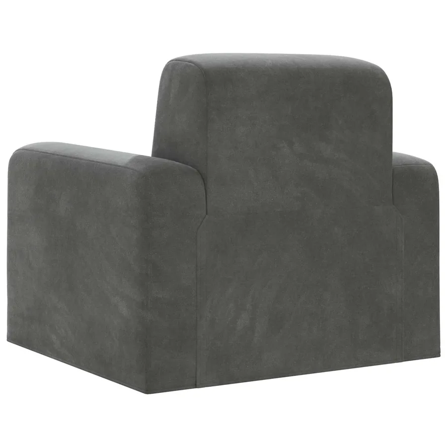 Fauteuil Gris foncé Velours - 5