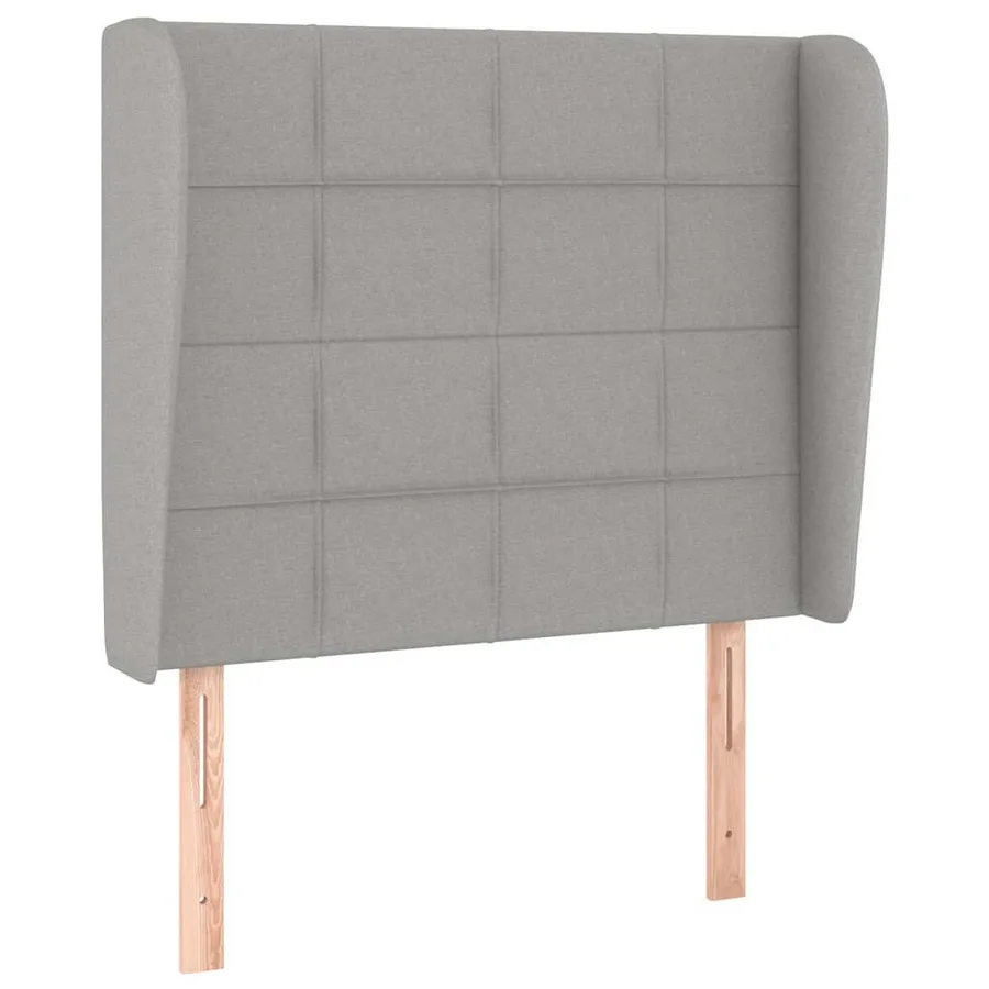 Sommier à lattes de lit avec matelas Gris clair 80x200 cm Tissu - 6