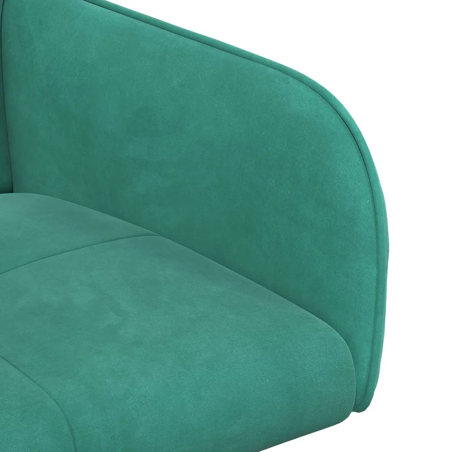 Chaises de salle à manger 2 pcs Velours Turquoise - 6