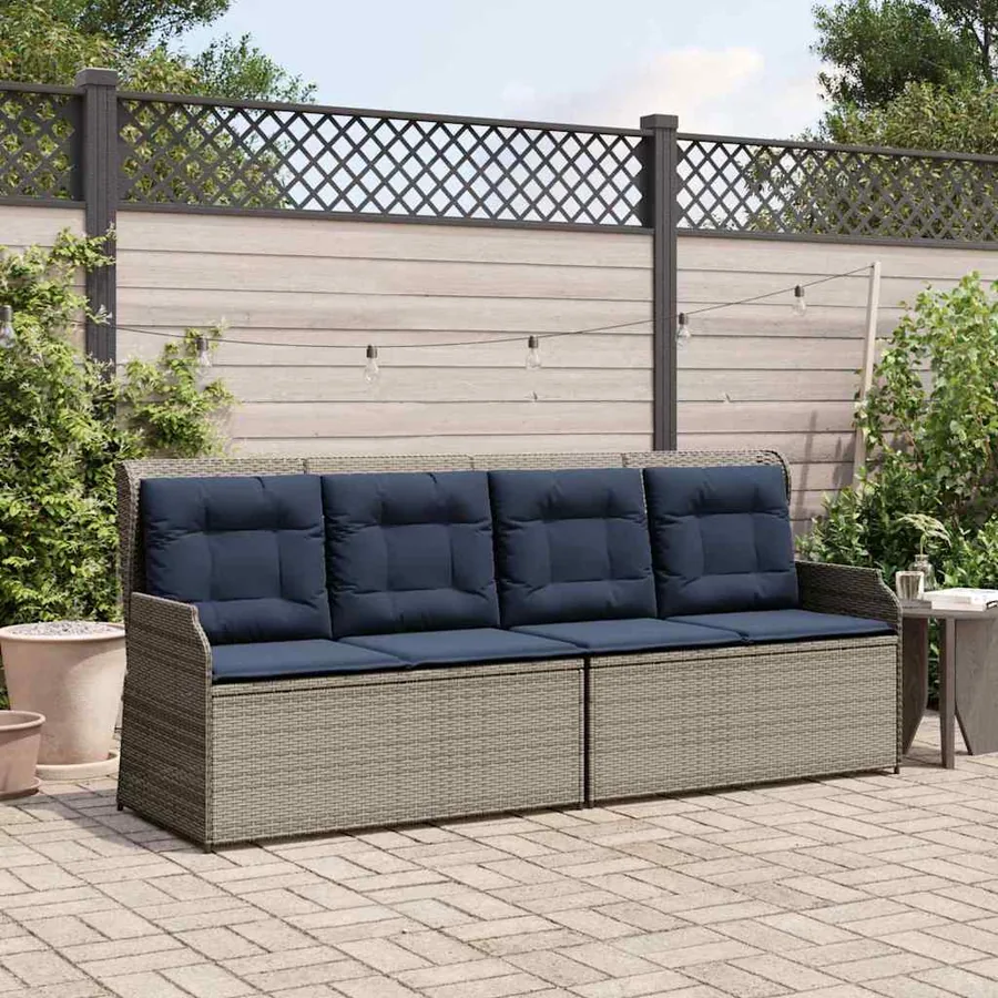 Banc de jardin Gris polyrotin