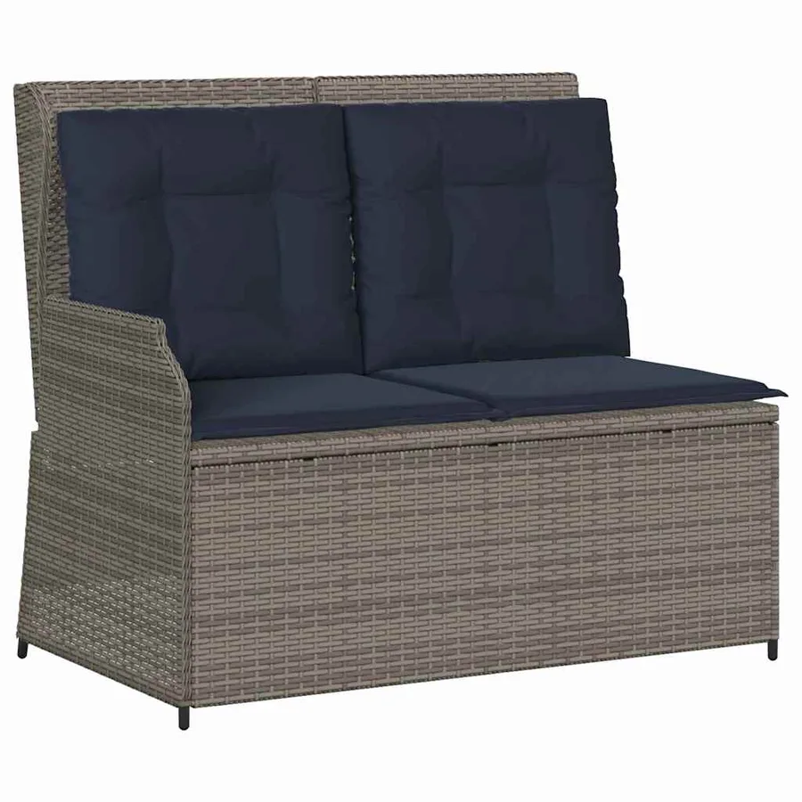 Banc de jardin Gris polyrotin - 2