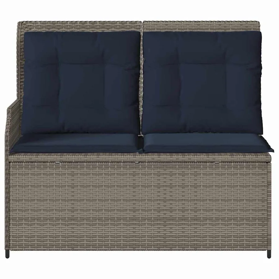 Banc de jardin Gris polyrotin - 4