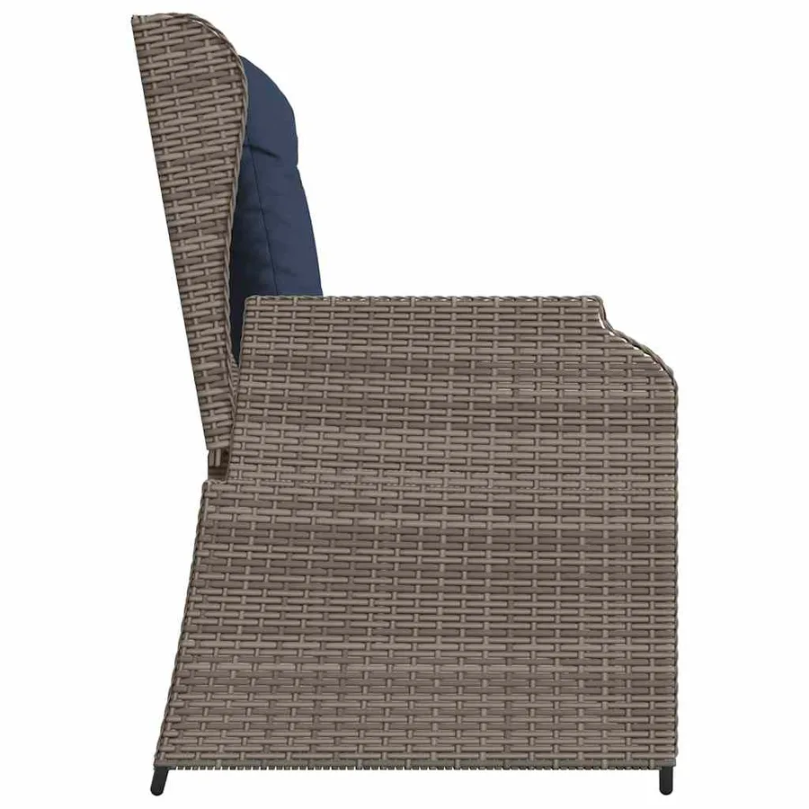 Banc de jardin Gris polyrotin - 5
