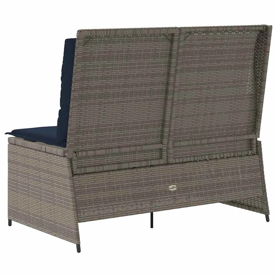 Banc de jardin Gris polyrotin - 6